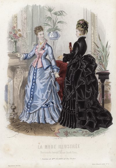 Francouzská módní deska, konec 19. století od French School