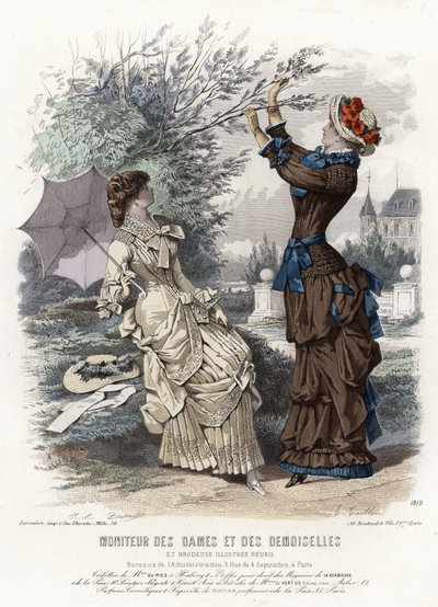 Francouzská módní deska, konec 19. století od French School