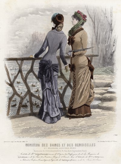 Francouzská módní deska, konec 19. století od French School