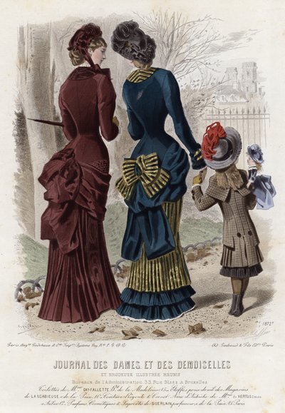 Francouzská módní deska, konec 19. století od French School
