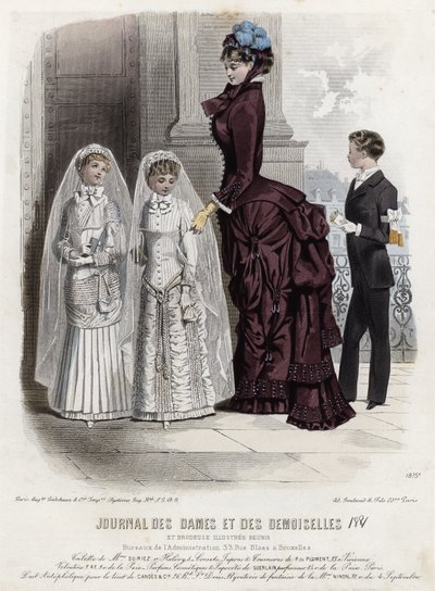 Francouzská módní deska, konec 19. století od French School