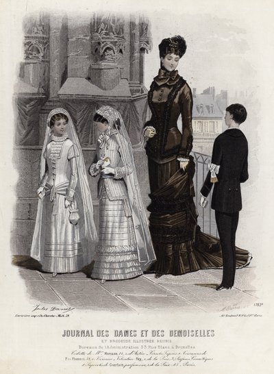 Francouzská módní deska, konec 19. století od French School