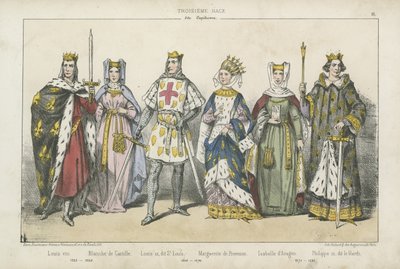 Francouzští králové a královny 13. století od French School