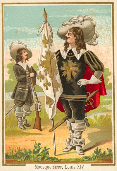 Francouzští mušketýři doby Ludvíka XIV (chromolitho) od French School