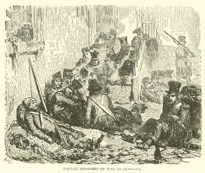 Francouzští váleční zajatci v Německu (rytina) od French School