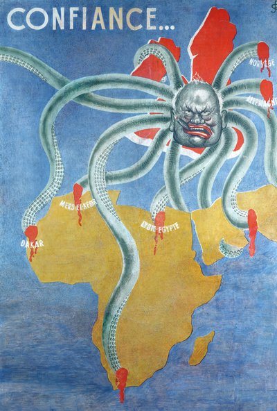 Francouzská propaganda pravděpodobně vyrobená ve vichistické Francii od French School