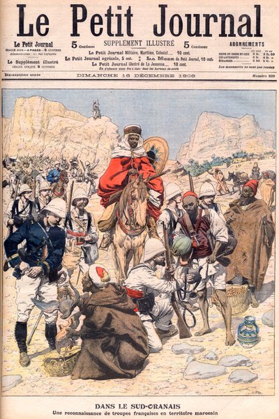 Francouzská průzkumná expedice v jižním Maroku Ilustrace pro Le petit Journal, prosinec 1906. od French School