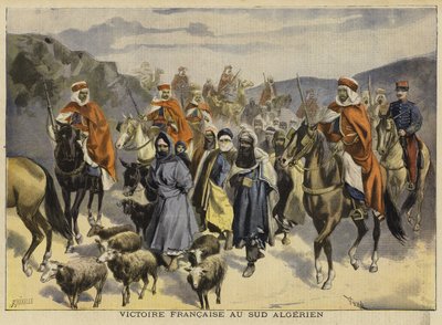 Francouzské vítězství v jižním Alžírsku, 1897 od French School