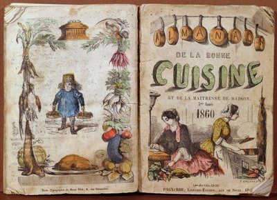 Přední strana obálky Almanachu de la Bonne Cuisine et de la Maitresse de Maison, 1860 od French School