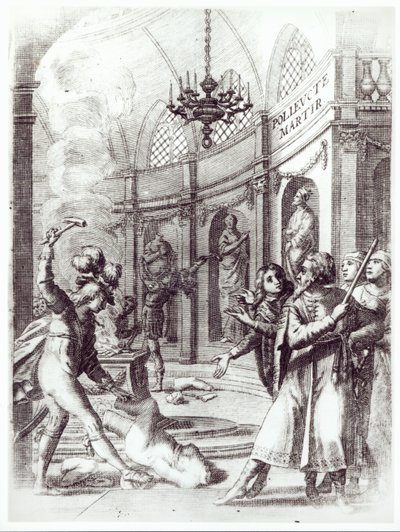 Frontispis pro Polyeucte od Pierra Corneille (1606-84) vydaný v roce 1643 od French School