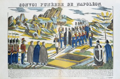 Konvoj Funebre Napoleona-le-Grand Bonaparte (1769-1821) na ostrově Sainte-Helene. Obrázek města Epinal od French School