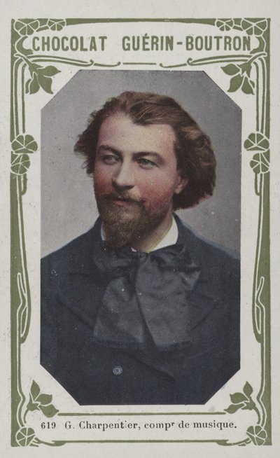 G Charpentier, hudební skladatel (barevná fotografie) od French School