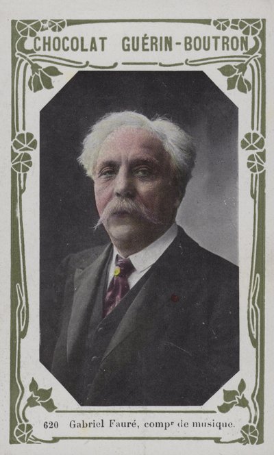 Gabriel Faure , hudební skladatel (barevné foto) od French School
