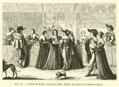 Galerie paláce za Ludvíka XIII., po rytině Abrahama Bosse od French School