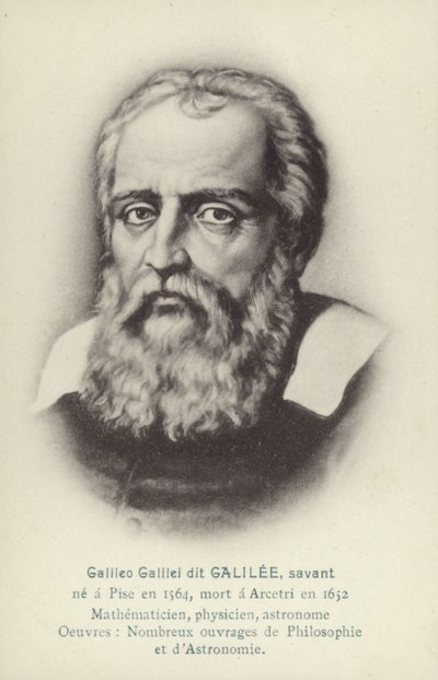 Galileo Galilei (1564-1642), italský fyzik, matematik a astronom (litografie) od French School