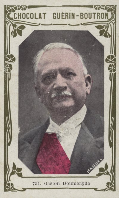 Gaston Doumergue (barevná fotografie) od French School