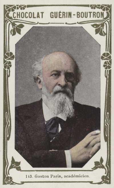 Gaston Paris, akademik (barevné foto) od French School