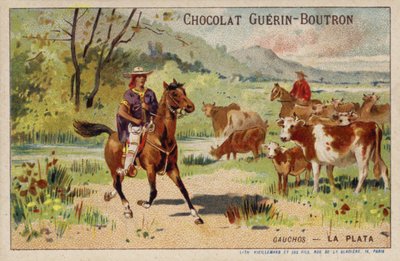 Gauchos, Argentina (chromolitho) od French School