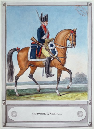 Četník na koni, c. 1812 od French School