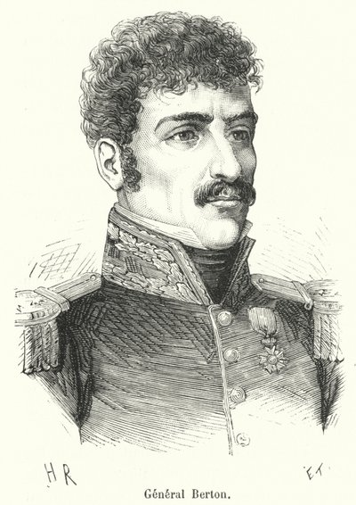 General Berton (rytina) od French School