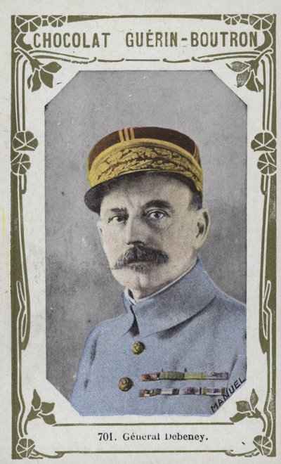 Generál Debeney (barevná fotografie) od French School
