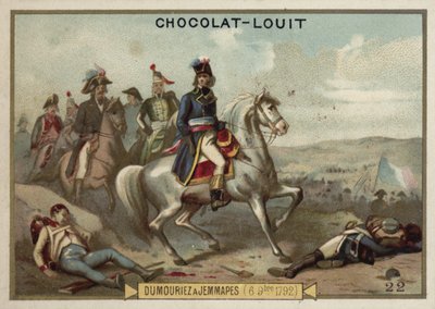 Generál Dumouriez v bitvě u Jemappes, 6. listopadu 1792 od French School