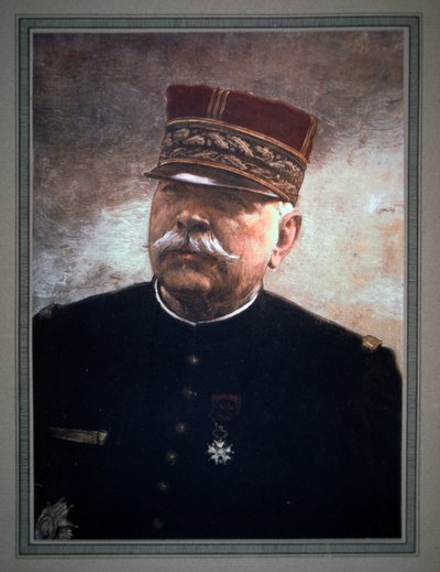 Generál Joseph Joffre (barevné lito) od French School