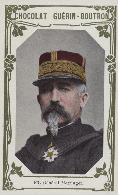 Generál Metzinger (barevná fotografie) od French School