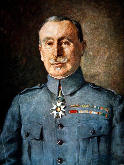 Generál Robert Nivelle (barevné lito) od French School
