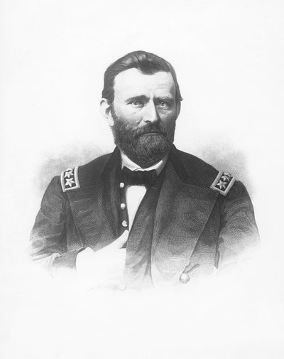 General Ulysses S. Grant (rytina) od French School
