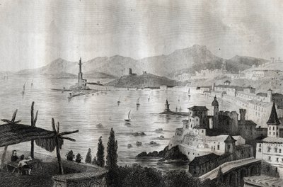 Genova - Genes - Genoa - Rytina z “” Malebné Itálie”” od M. de Norvinse, Ch. Nodier 1834-1836. od French School