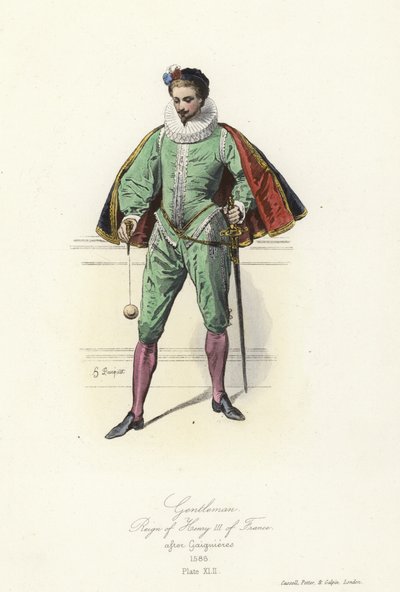 Gentleman za vlády francouzského Jindřicha III od French School