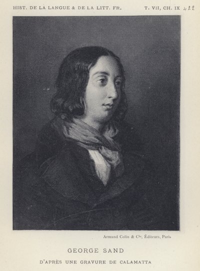 George Sand (litho) od French School