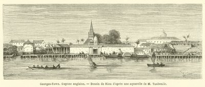 Georges-Town, Britská Guyana (rytina) od French School