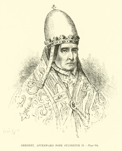 Gerbert, poté papež Silvestr II od French School