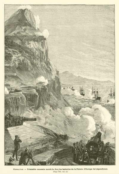 Gibraltar (rytina) od French School