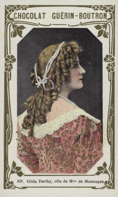 Gilda Darthy, role de Madame de Montespan (barevné foto) od French School