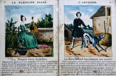 Gramatika pro děti. cca 1850 (barevné lito) od French School