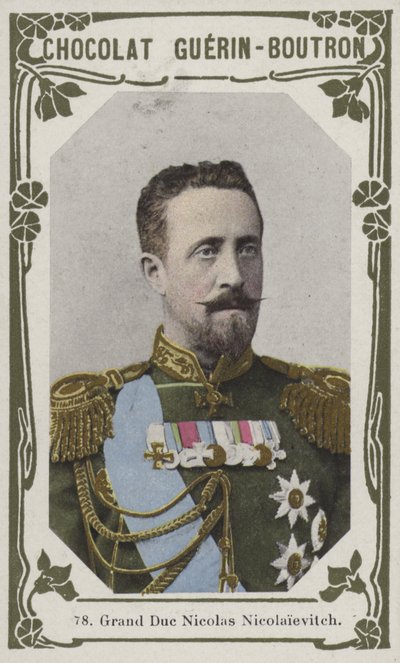 Velkovévoda Nicolas Nicolaievitch (barevná fotografie) od French School
