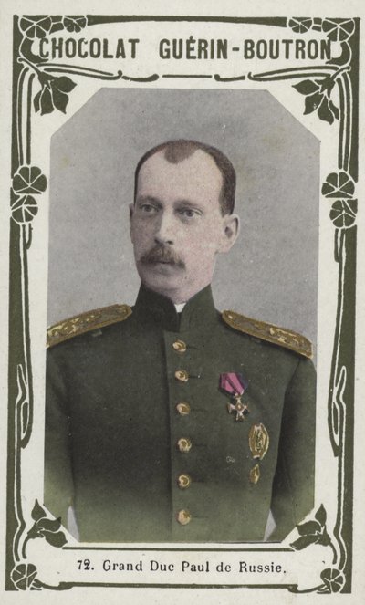 Ruský velkovévoda Paul (barevná fotografie) od French School