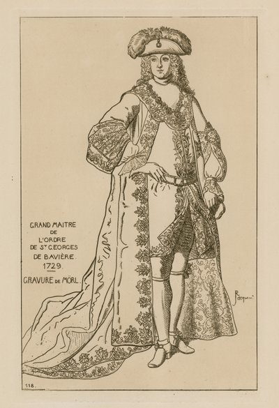 Velmistr Řádu sv. Jiří Bavorský, 1729 od French School