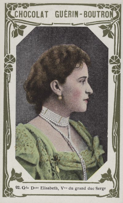 Velkovévodkyně Elisabeth, vdova po velkovévodovi Sergeovi (barevné foto) od French School