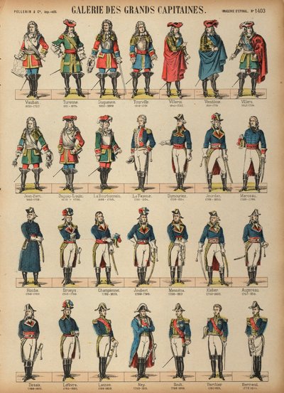 Velcí francouzští vojenští velitelé od French School
