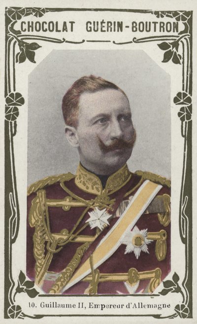 Wilhelm II., německý císař (barevné foto) od French School