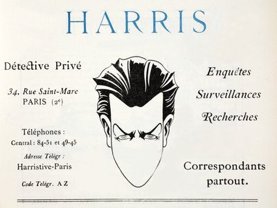 Harris - Soukromý detektiv (pochoir print) od French School