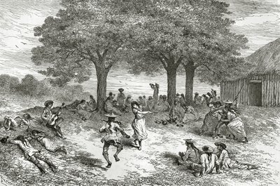Harvest of Coca, Peru, ilustrace z časopisu Le Tour du Monde, 1877 od French School
