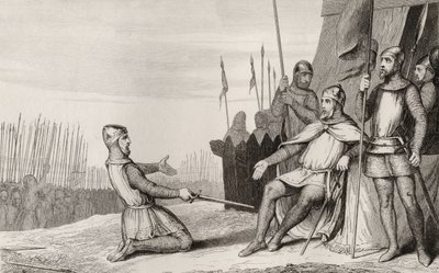 Henri I. (1008-60) omilostnil svého bratra Roberta-Le-Vieuxe z „Histoire de France“ od Colarta, vydaného kolem roku 1840 od French School