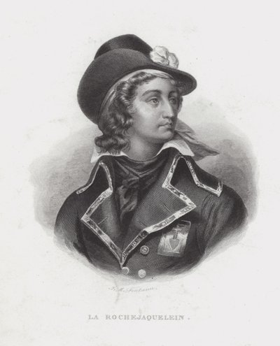 Henri de la Rochejaquelein, francouzský royalistický generál povstání ve Vendee od French School