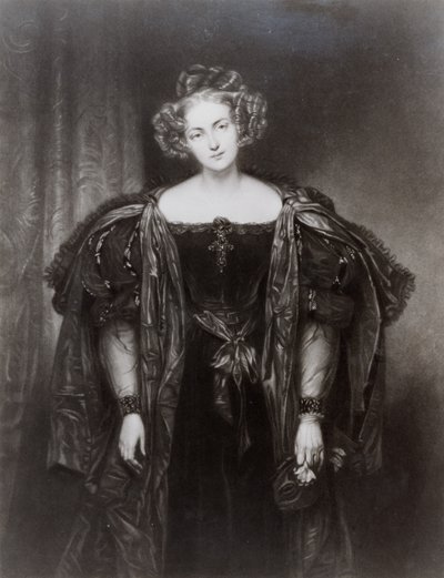 Henriette Sontag jako Donna Anna v opeře Wolfganga Amadea Mozarta Don Giovanni od French School