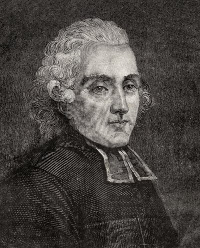 Henry Essex Edgeworth, z „Histoire de la Revolution Francaise“ od Louise Blanca (1811-82) od French School